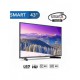HISENSE 43K3110PW 43" Full HD Smart -Gris & Noir
