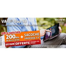 Promo Sony 13.3 i5 4GB 128SSDWin8 Blanc=BA 200Dhs + Sacoche 