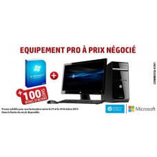 Promo MS Win Pro 7 SP1 32B French 1pk DSP LCP+HP 280G1 MT PD 