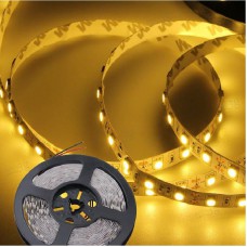 Le ruban LED Jaune 30 LED/m est adhésif, flexible et non-waterproof.