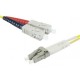 Câble fibre optique monomode OS2 9/125 SC-LC (1 mètre)