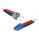 Câble fibre optique duplex monomode OS2 9/125 ST-LC (5 mètres)