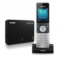 Yealink W56P Business HD IP DECT Téléphone Jusqu'à 5 lignes multiples 4 appels vocaux simultanés, combinés sans fil DECT 