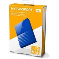 Western Digital WDBYFT0040BBL-WESN 4TB WD Bleu My Passport Portable External Hard Drive USB3.0
