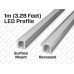 Profilé d'Aluminium à éclairage LED Continu 1m