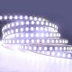 Bande lumineuse LED SMD 5730 120 LED/m non étanche flexible 600 LED 5 m DC 12 V Blanc chaud spécialement pour les profilés aluminium