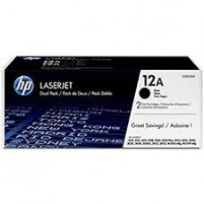 HP 12A 2-pack Black Original LaserJet Toner Cartridges