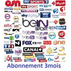 Abonnement IPTV 3 mois compatible PC - Android - MAG - IOS - Enigma 2