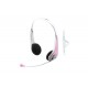 Casque Micro INSONIC CHAT en couleur rose