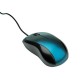 VALUE Souris optique, 2 touches, scroll, USB, bleu câble: 1,40 m 