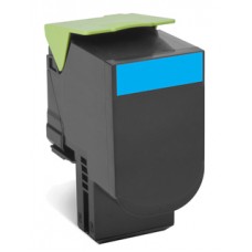 Lexmark 70C80C0 1000pages Cyan cartouche toner et laser