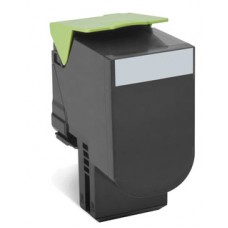 Lexmark 70C80K0 Toner 708K. Cartouche d'impression, couleurs: Noir