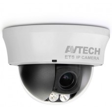 AVTECH AVM332 CAMERA IP 1.3 MP DOME ANTIVANDALE  Manual Vari-Focal 1.3-MPX anti-vandalism (1280x1024)  POE, SDHC