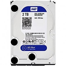 WD Blue 2 To SATA 6Gb/s 64 Mo Disque dur 3.5" 2 To 5400 RPM 64 Mo Serial ATA 6Gb/s - WD20EZRZ