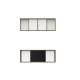 TABLEAU BLANC 4 VOLETS DONT 2 COULISSANTS EIB 4 SLIDING WHITE BOARD 400×130×10CM WITH FRAMES