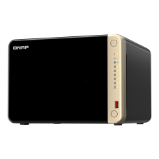 QNAP TS-664-8G Serveur NAS 6 Baies, Processeur Intel Celeron N5095 4-core/4-thread, jusqu’à 2,9 GHz, 8 Go de RAM DDR4 SODIMM