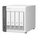 QNAP TS-433-4G Serveur NAS 4 baies, Processeur quad-core ARM Cortex A55 2,0 GHz, 4 Go de RAM