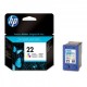 HP C9352AE Cartouche 22 d'encre trois couleurs authentique