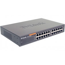 D-LINK SWITCH D24-port 10/100Base-T unmanaged Switch (Metal casing, EU Power plug)