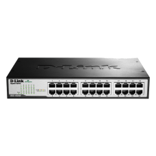 DLINK SWITCH Gigabit 24-Ports 10/100/1000Base-T Unmanaged Green Desktop