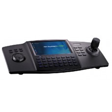 Clavier Réseau, écran 7 "TFT tactile, jusqu'à 256 unités de Gestion du réseau DVR / Caméras / Speed Dome, 1- ch HD 1080p flux de décodage vidéo, une interface USB 2.0 pour la sauvegarde vidéo