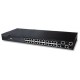 SMC 24-Port 10/100BASE-TX+4Combo G (RJ-45/SFP), 1 RS-232