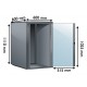 EUROLINE EU22U66_01M1 Armoire 22U 600X600MM 