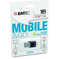 Emtec T200 16Go Clé USB 3.0  Noir/Argent