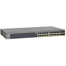 NETGEAR GS728TPP Smart Switch Prosafe Mangeable 24 ports Gigabit PoE+ jusqu'à 720W- 4 x SFP - Niveau 2+ et  Hiérarch. niveau 3