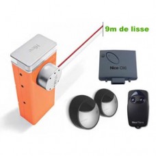 Barrière levante- NICE - LBAR 8-9 M de lisse Barrière levante Kit complet.