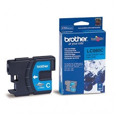 Brother LC-980C Cartouche d'encre d'origine 1 x bleue 260 pages