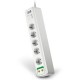 APC Essential SurgeArrest PM5V-FR Bloc parafoudre 5 prises 230V (prise France/Belgique) avec 2 entrées coaxiales 
