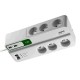  APC Essential SurgeArrest PM6U-FR Bloc parafoudre 6 prises 230V (prise France/Belgique) avec 2 ports de chargement USB 
