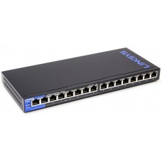 Linksys LGS116P-EU - Linksys Unmanaged Switches PoE 16-port