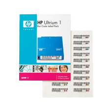 HP ULTRIUM-1 PACK = 100 BAR CODE LABELS + 10 BAR C