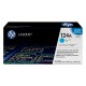HP Q6001A Toner 124A  LaserJet cyan authentique