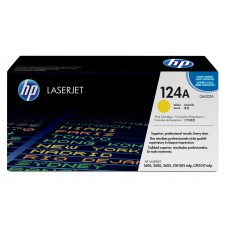 HP Q6002A Toner 124A LaserJet jaune authentique