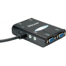 VALUE ROT14993528 Distributeur vidéo (Commutateur VGA) portable - 4 ports - 450 MHz