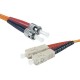 Câble fibre optique multimode OM2 50/125 ST/SC (10 mètres)