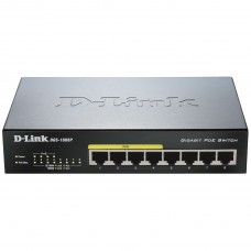 D-Link DGS-1008P Switch Gigabit 8 ports 10/100/1000 Mbps dont 4 ports PoE