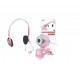 EXIS Chat Pack Comprenant un Casque avec Webcam, Casque stéréo