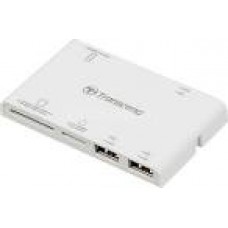 TRANSCEND Multi Card Reader P7, White(Card Reader + HUB)
