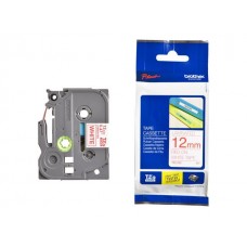 Brother TZE232  12mm (0,47" ) rouge sur un ruban blanc pour 8m P-Touch (26,2 pi) 