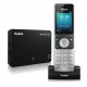Yealink W56P Business HD IP DECT Téléphone Jusqu'à 5 lignes multiples 4 appels vocaux simultanés, combinés sans fil DECT 