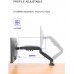 PC Monitor Arm Monitor Stand Ergonomic Height Assisted Gas Powered Full Motion Single