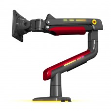 Support surélevé suspendu pour écran de jeu incurvé ultra-large de 32 à 60 pouces avec éclairage RGB