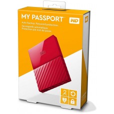WD (Western Digital) My Passport 2To - Rouge (USB 3.0)