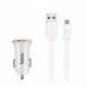 CHARGEUR POUR AUTO CERTIFIÉ HOCO Z1 2 PORTS USB AVEC CABLE MICRO USB