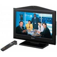 Sony PCS-XL55 - Systeme de VideoConference complet avec Moniteur Intégré 22 Pouces HD 720P avec Option intégrée multipoint 3