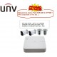 PACK NVR 4CH POE + 2 CAMERA IP IR DOME 2MP H264 - POE + CAMERA IP IR BULLET 2MP H264 - POE